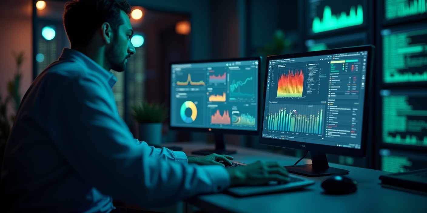 AI in Refurbished IT – Künstliche Intelligenz analysiert Geräteprüfung und Datensicherheit in modernem IT-Labor