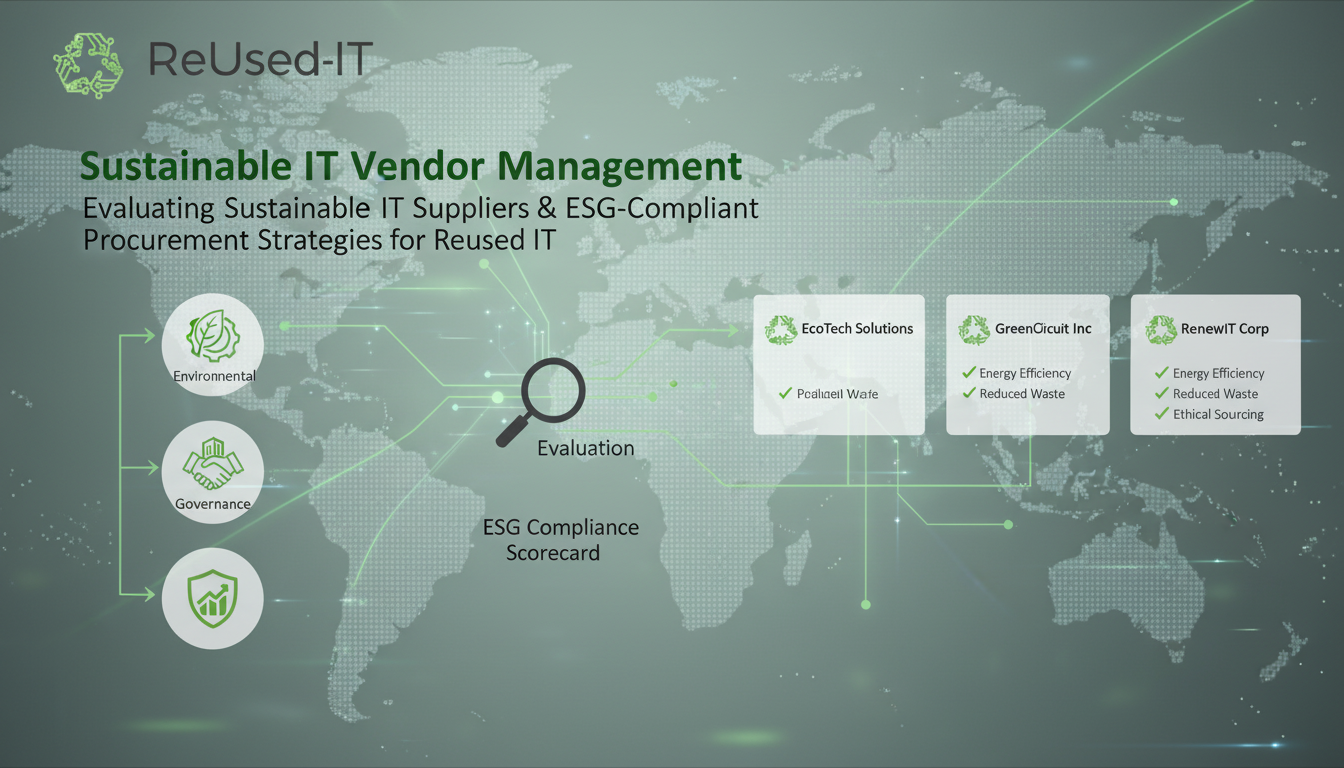 Sustainable IT Vendor Management zur Bewertung nachhaltiger IT-Lieferanten und ESG-konformer Beschaffungsstrategien bei ReUsed-IT