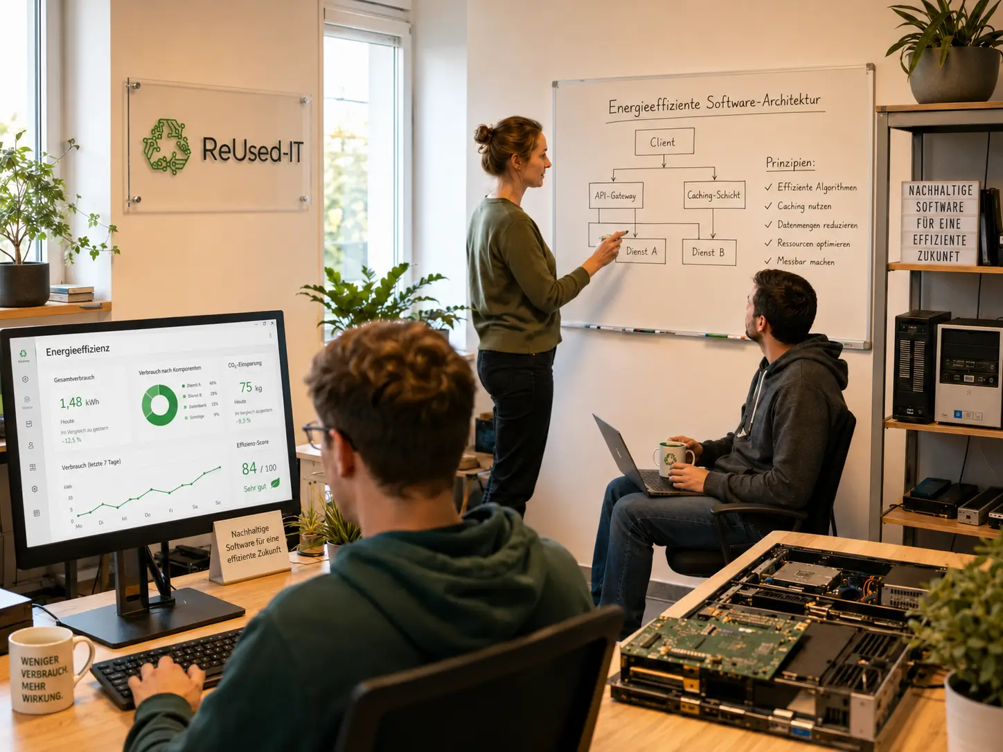 Energy-Aware Software Architecture mit nachhaltiger Software-Entwicklung und energieeffizienten IT-Systemen im Unternehmen