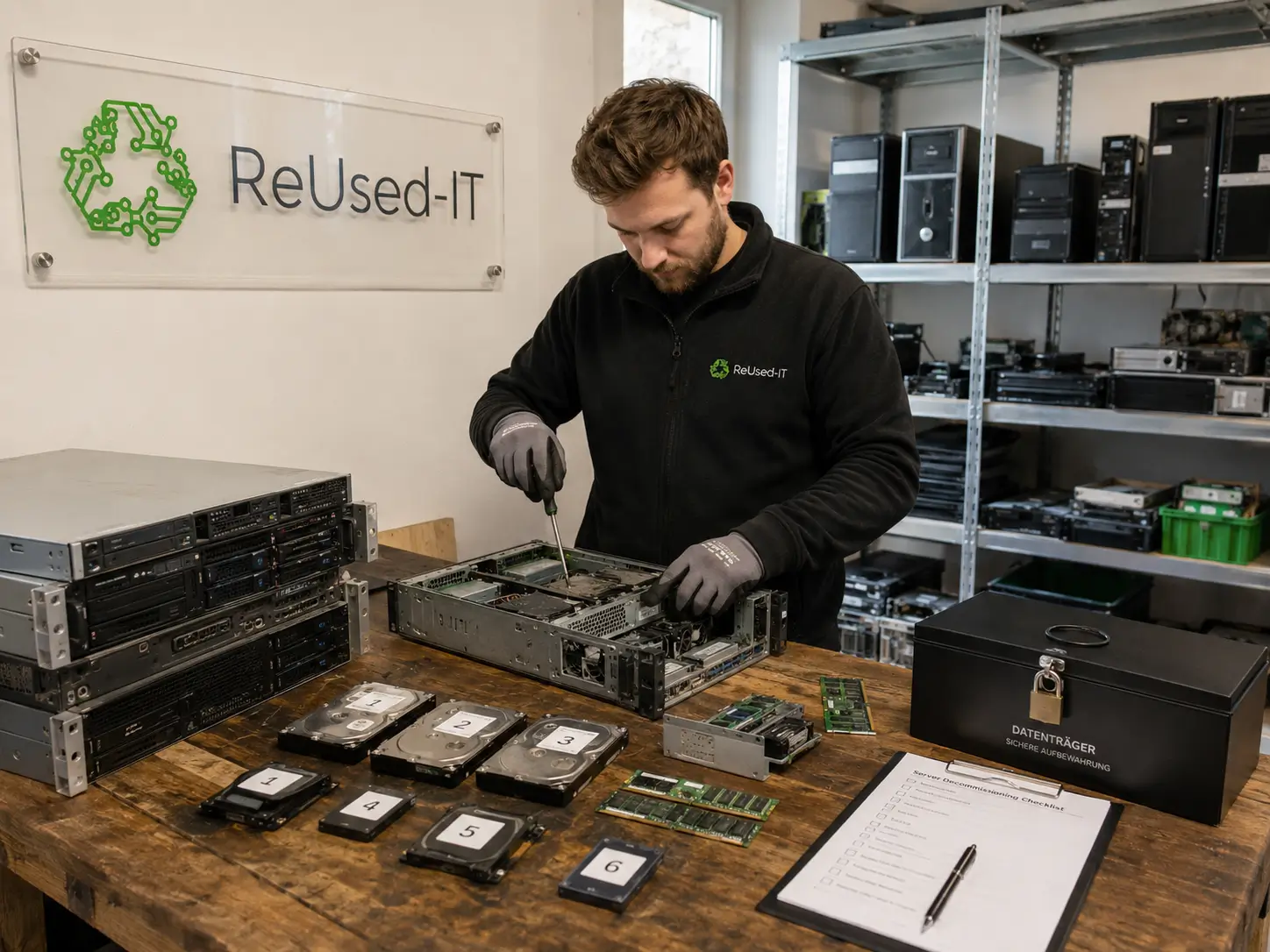Server Rückbau Hamburg: Alte Server sicher ausmustern, Daten löschen und Restwert nutzen